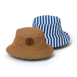 Reversible Bucket Hat - Deep Sea Stripe