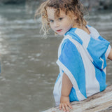 Hooded Towel - Deep Sea Stripe