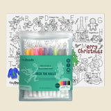 Deck The Halls Classic Colouring & Doodle Mat