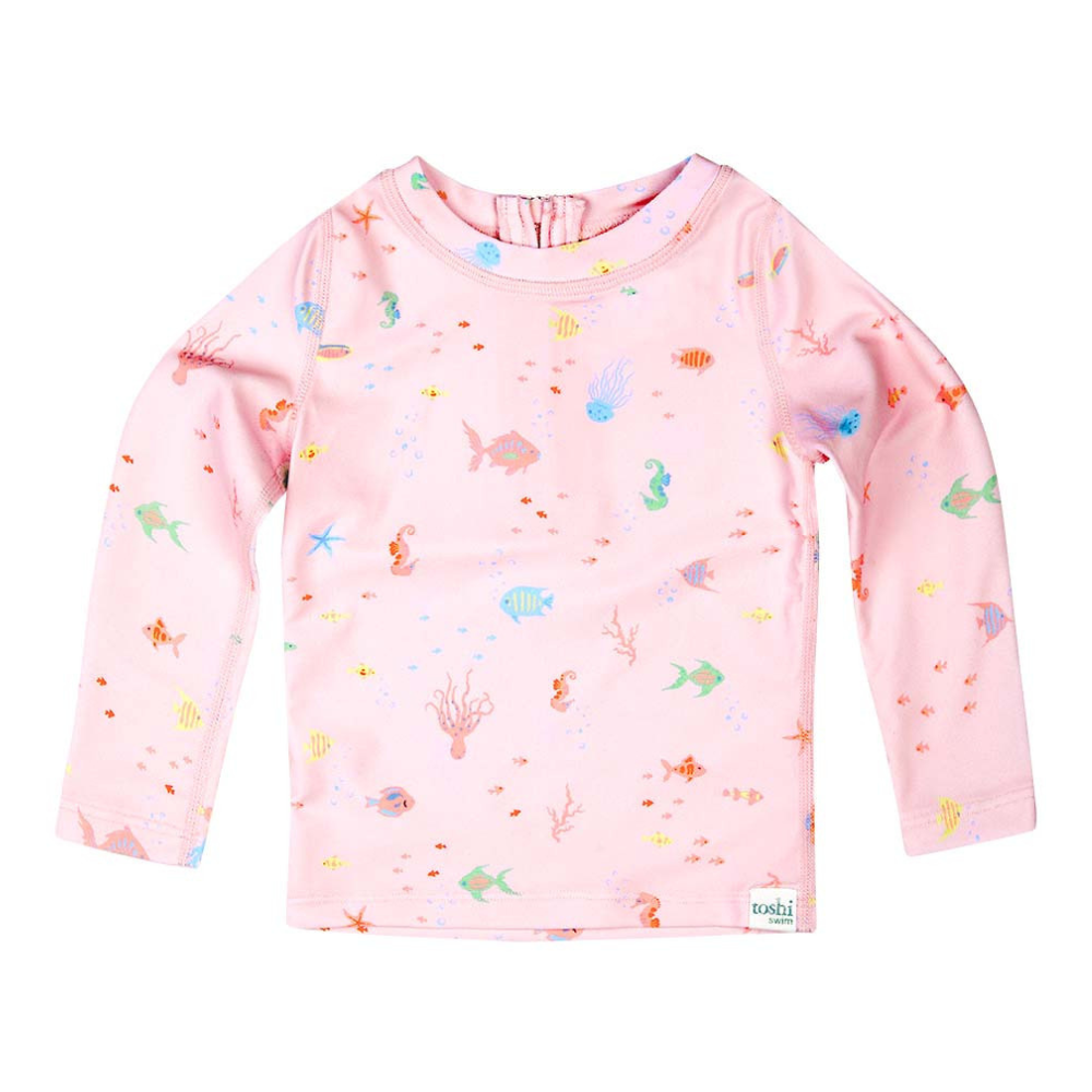 Toshi Swim Baby Rashie Long Sleeve - Coral