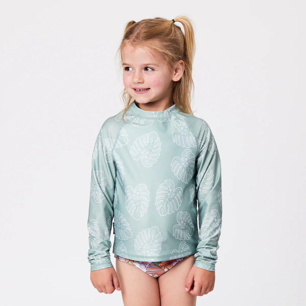 Crywold Rash Vest - Sage Monstera