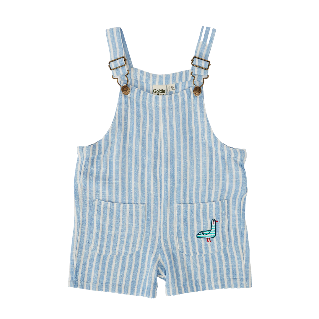 Taylor Stripe Overalls - Blue Stripe