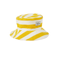 Smiley Terry Towelling Bucket Hat - Lemon Ivory