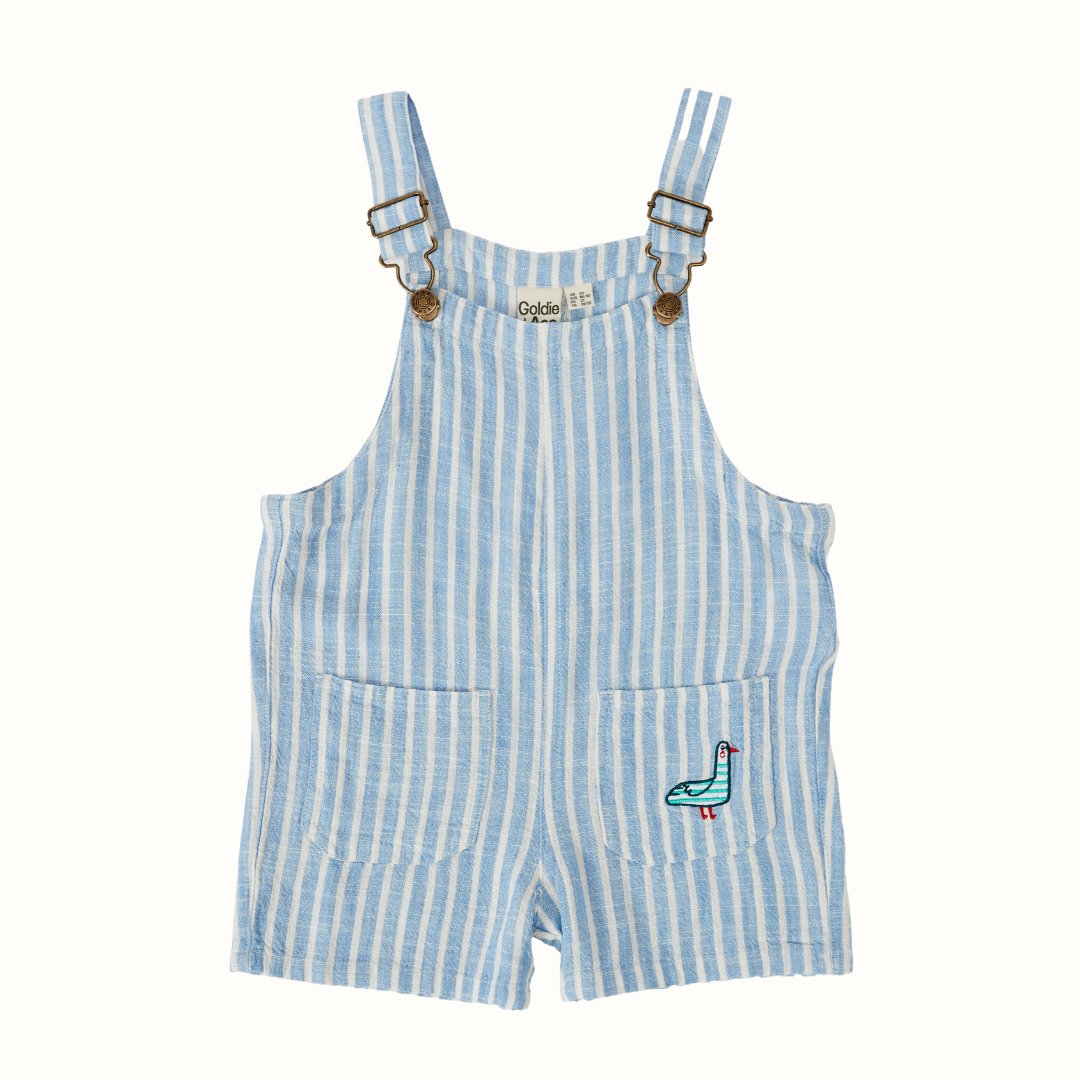 Taylor Stripe Overalls - Blue Stripe