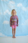Organic Ribbed Essential Bike Short - Floss