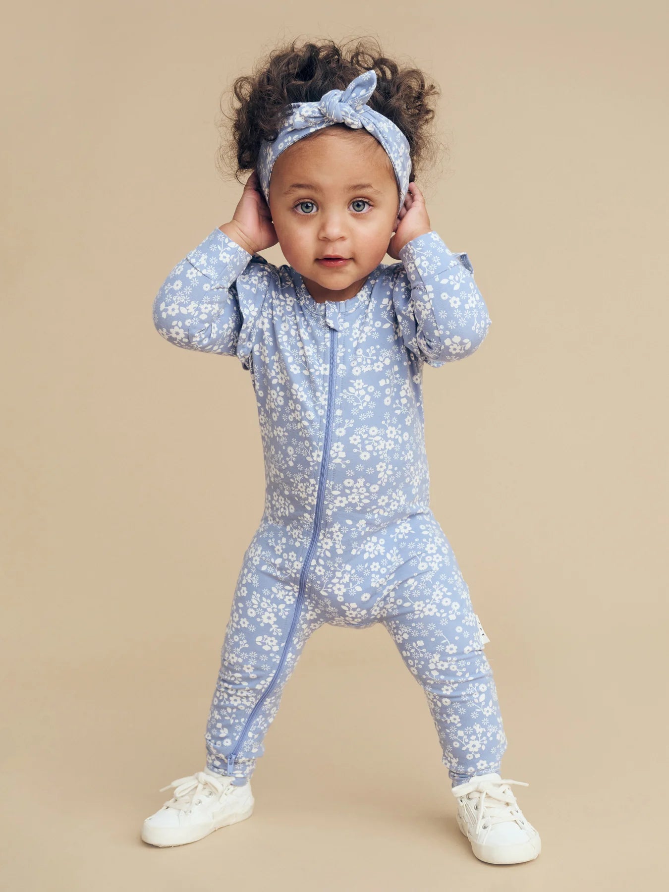 Floral Lake Zip Romper