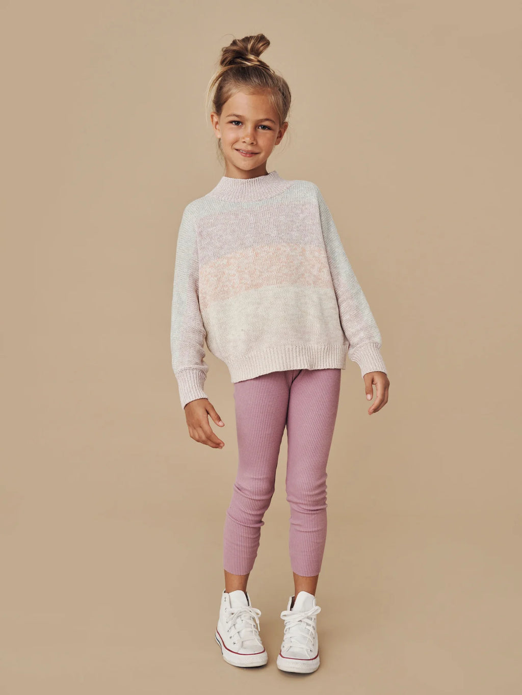 Lilac Rib Legging