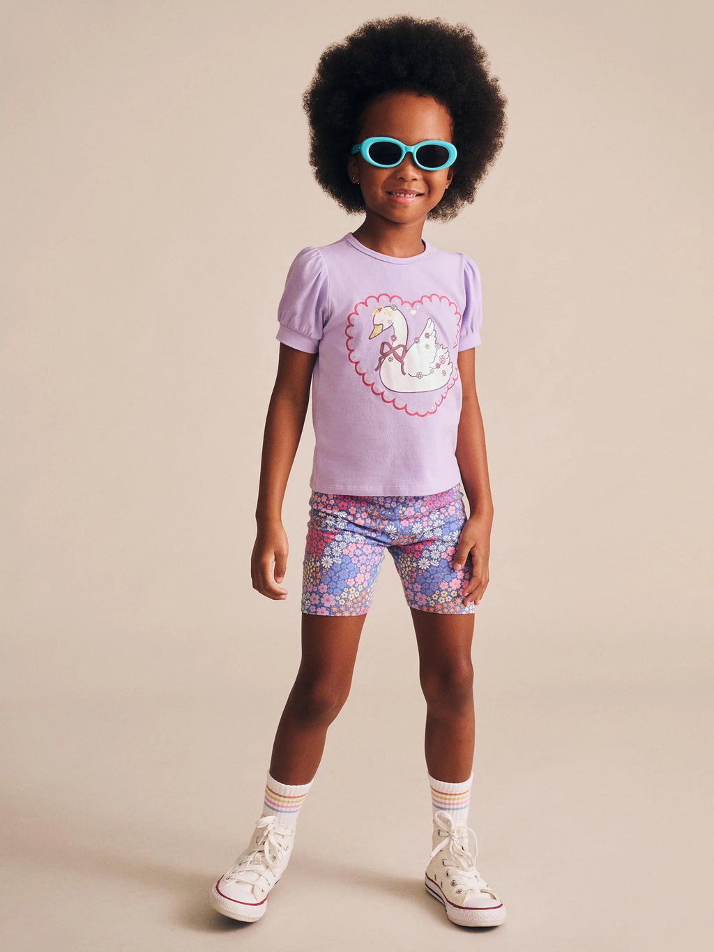 Huxbaby Floral Bloom Bike Shorts
