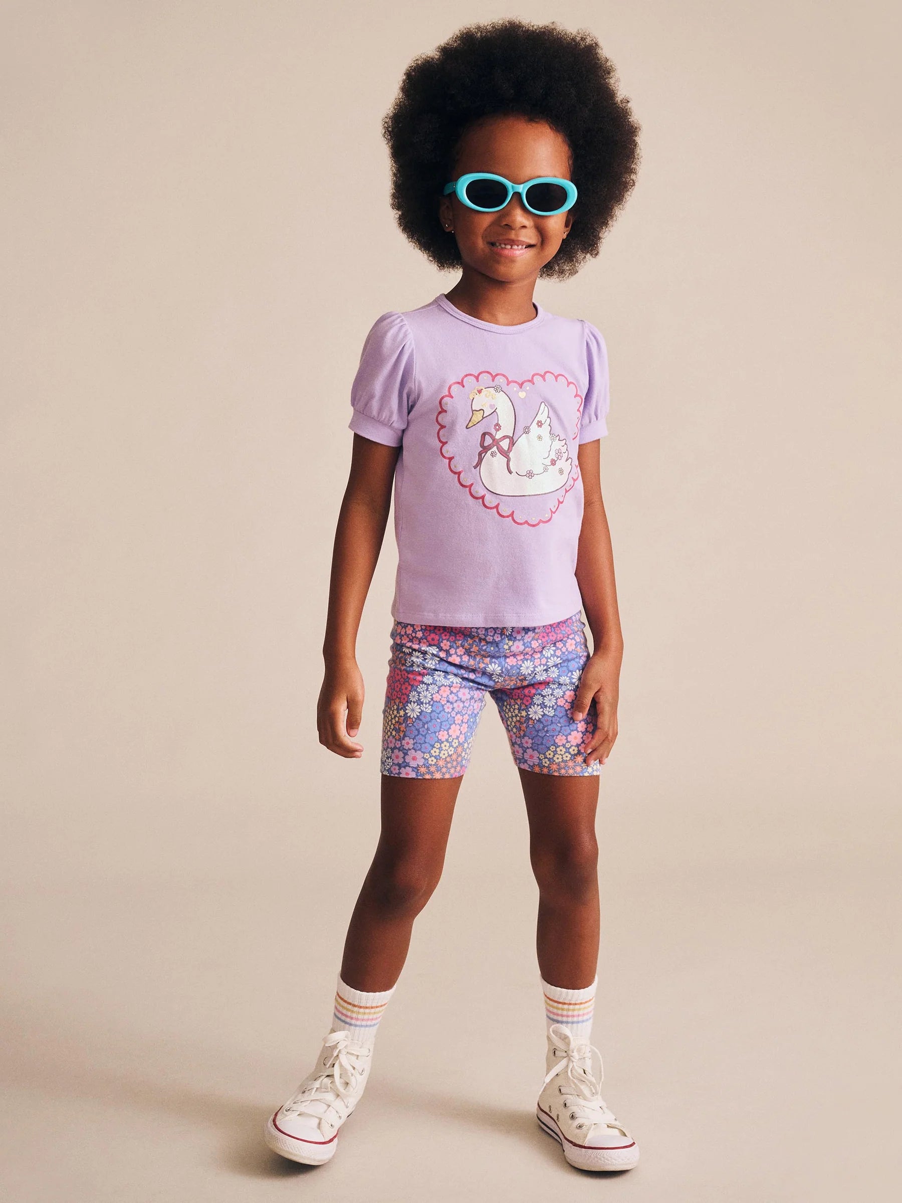 Huxbaby Floral Bloom Bike Shorts