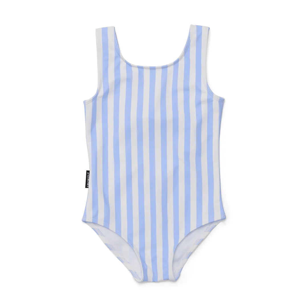 Swimsuit - Sky Blue Stripe