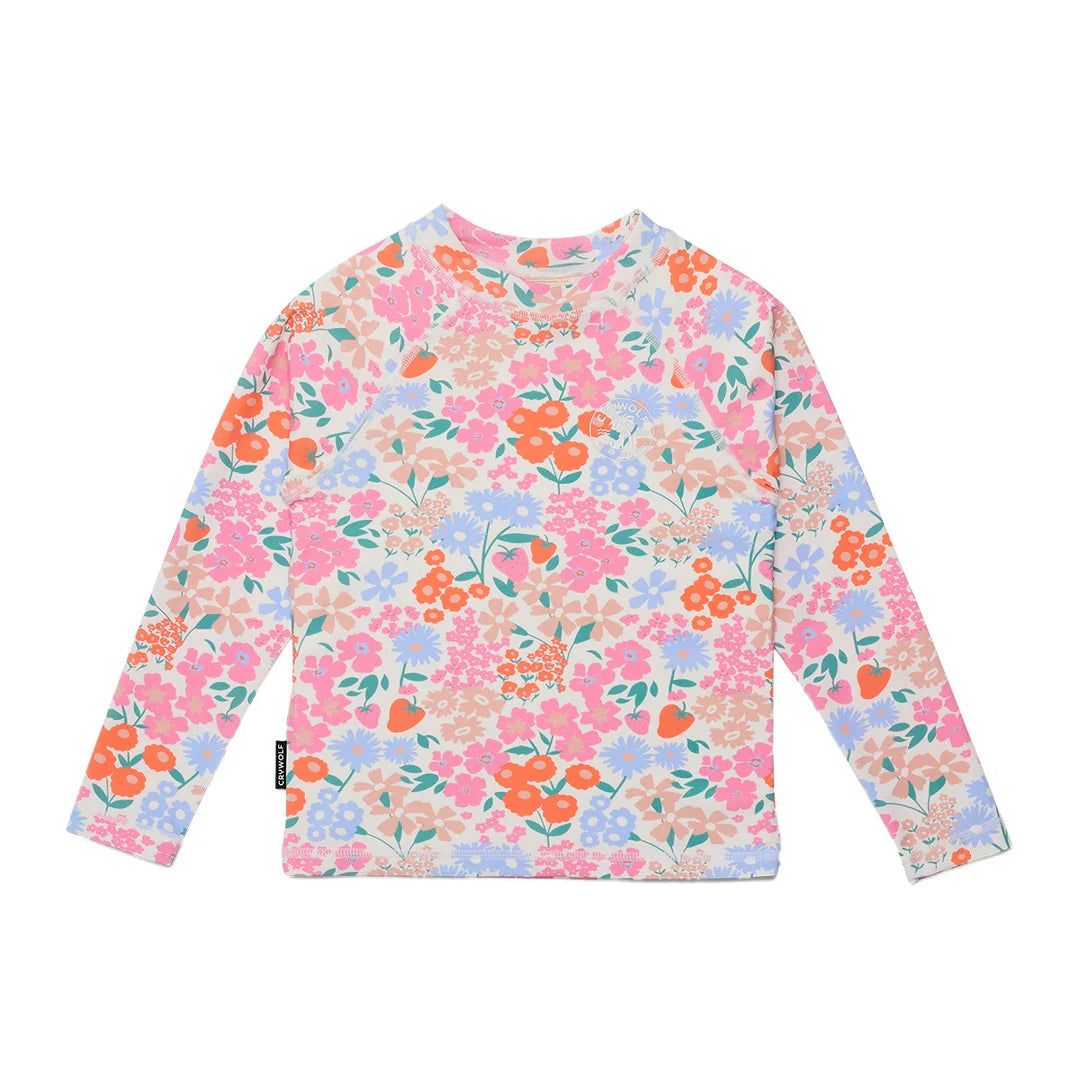 Long Sleeve Rash Vest - Berry Garden
