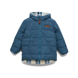 Reversible Eco-Puffer - Blue Plaid