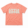 Little Ripper Kids Slang Tee in Coral