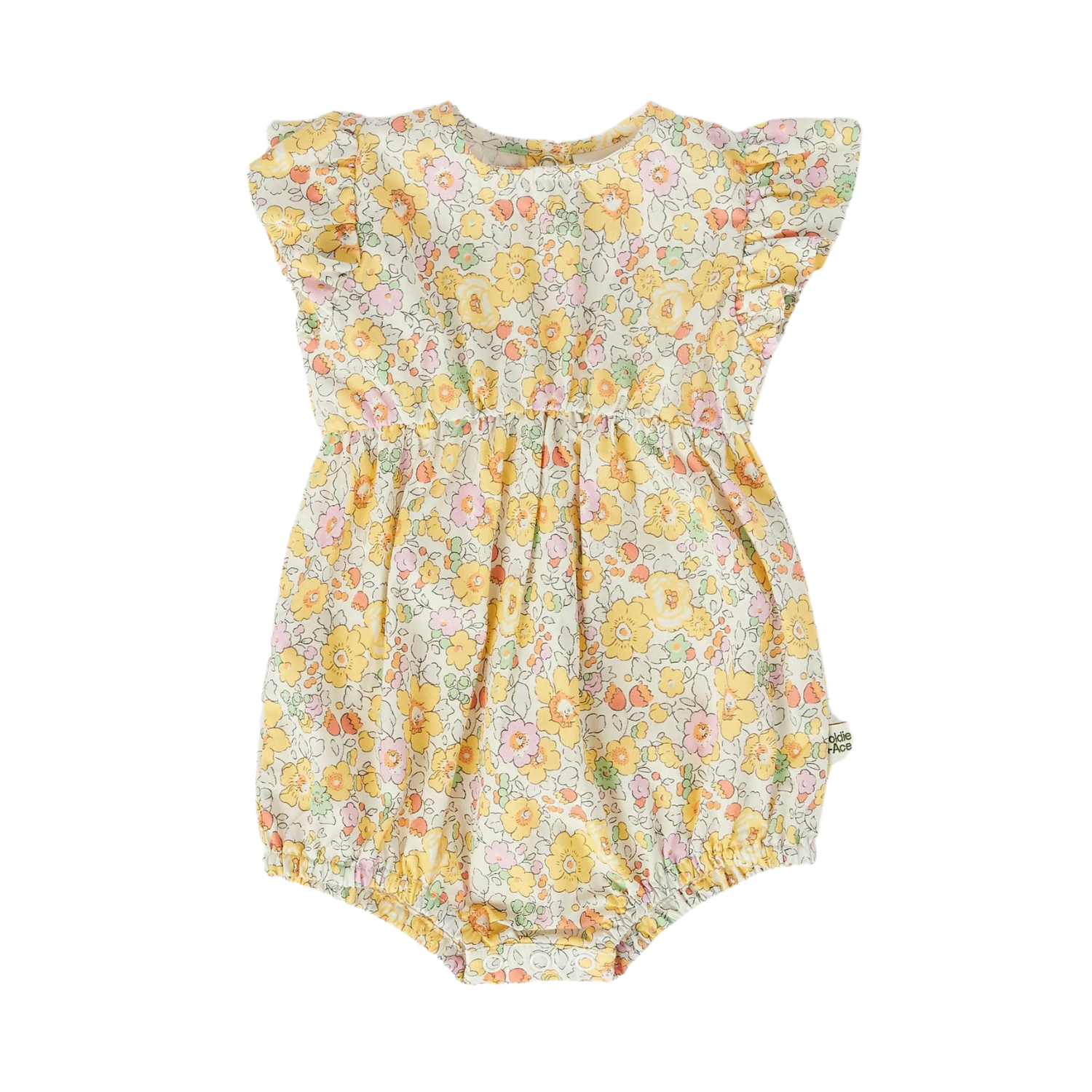 Lani Cotton Romper - Betsy Yellow