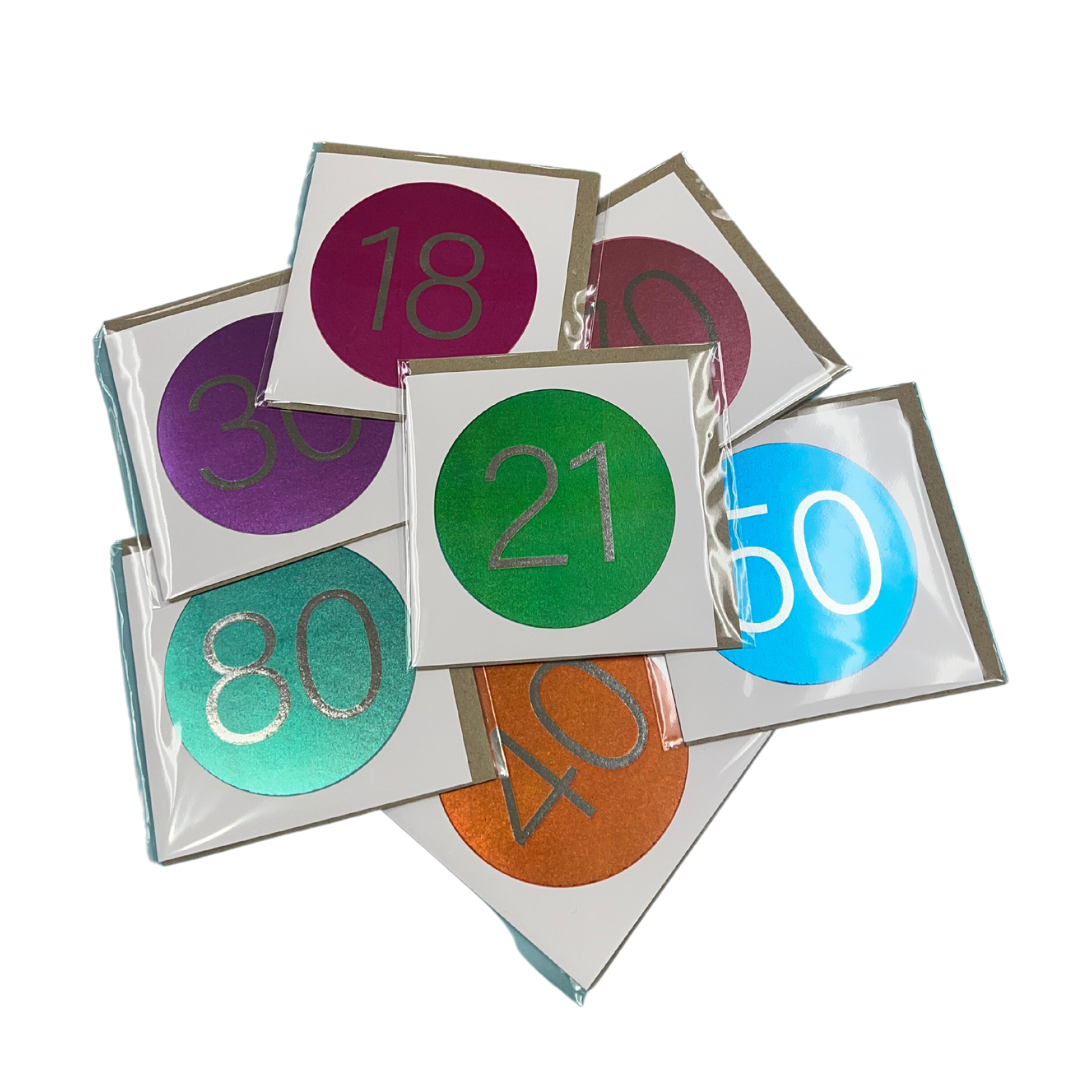 Big Spot Age Birthday Card (18-80)
