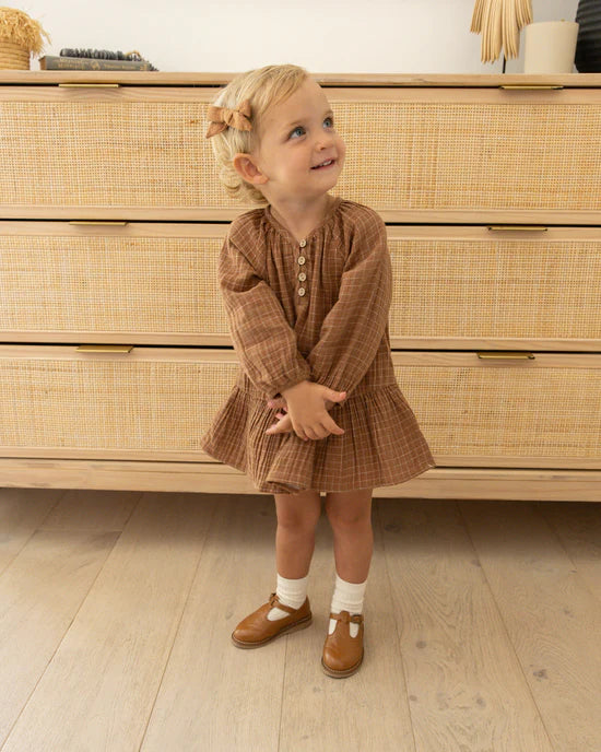 Lany Dress || Cinnamon Grid