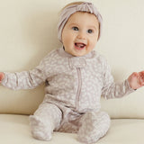 Quincy Mae Zip Long Sleeve Sleeper Footie | Lavender Ditsy