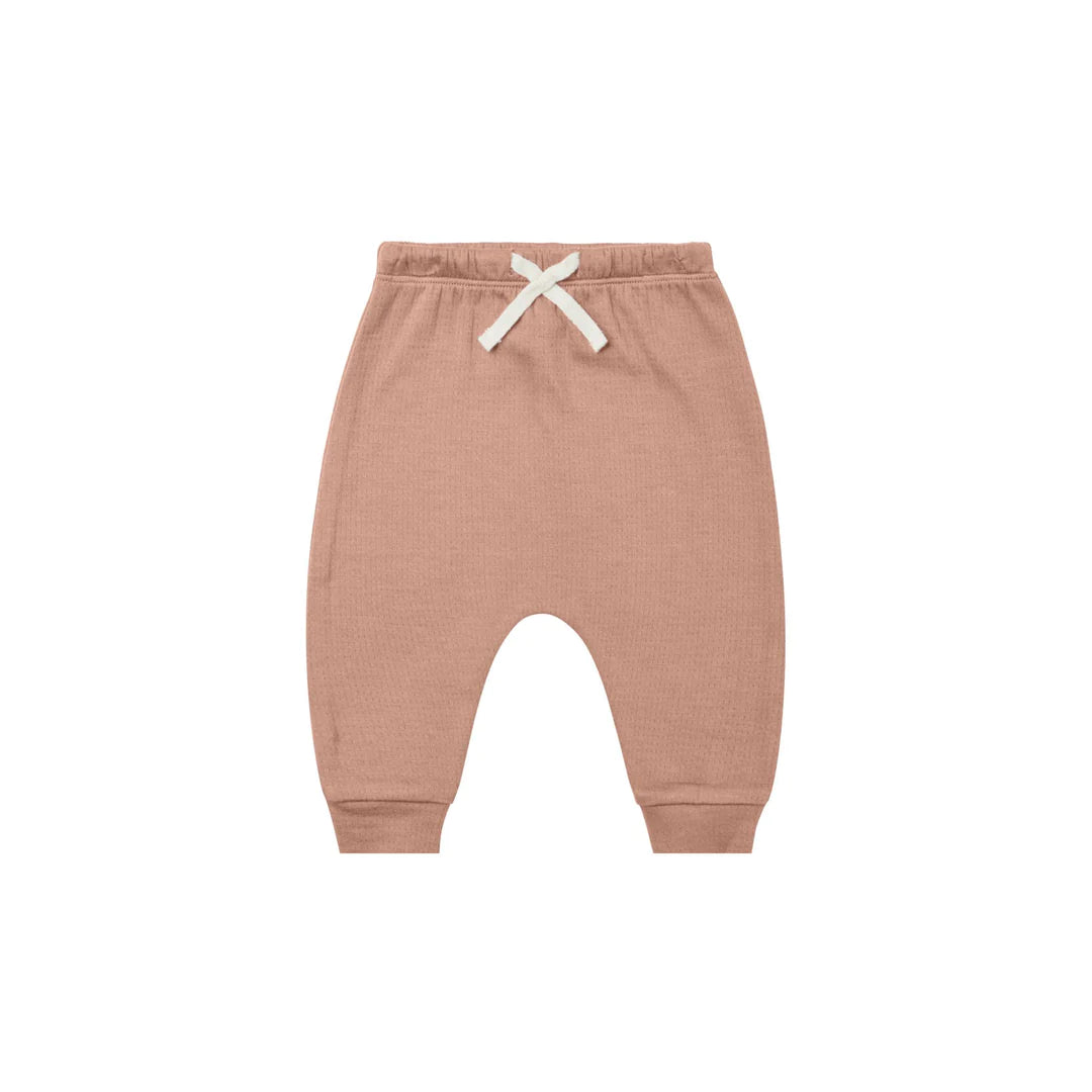 Pointelle Sweatpant | Rose