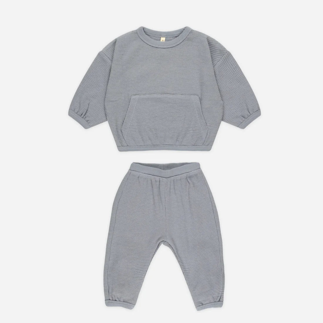 Waffle Slouch Set | Blue