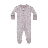 Quincy Mae Zip Long Sleeve Sleeper Footie | Lavender Ditsy