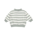 Quincy Mae Relaxed Sweatshirt | Sage Stripe