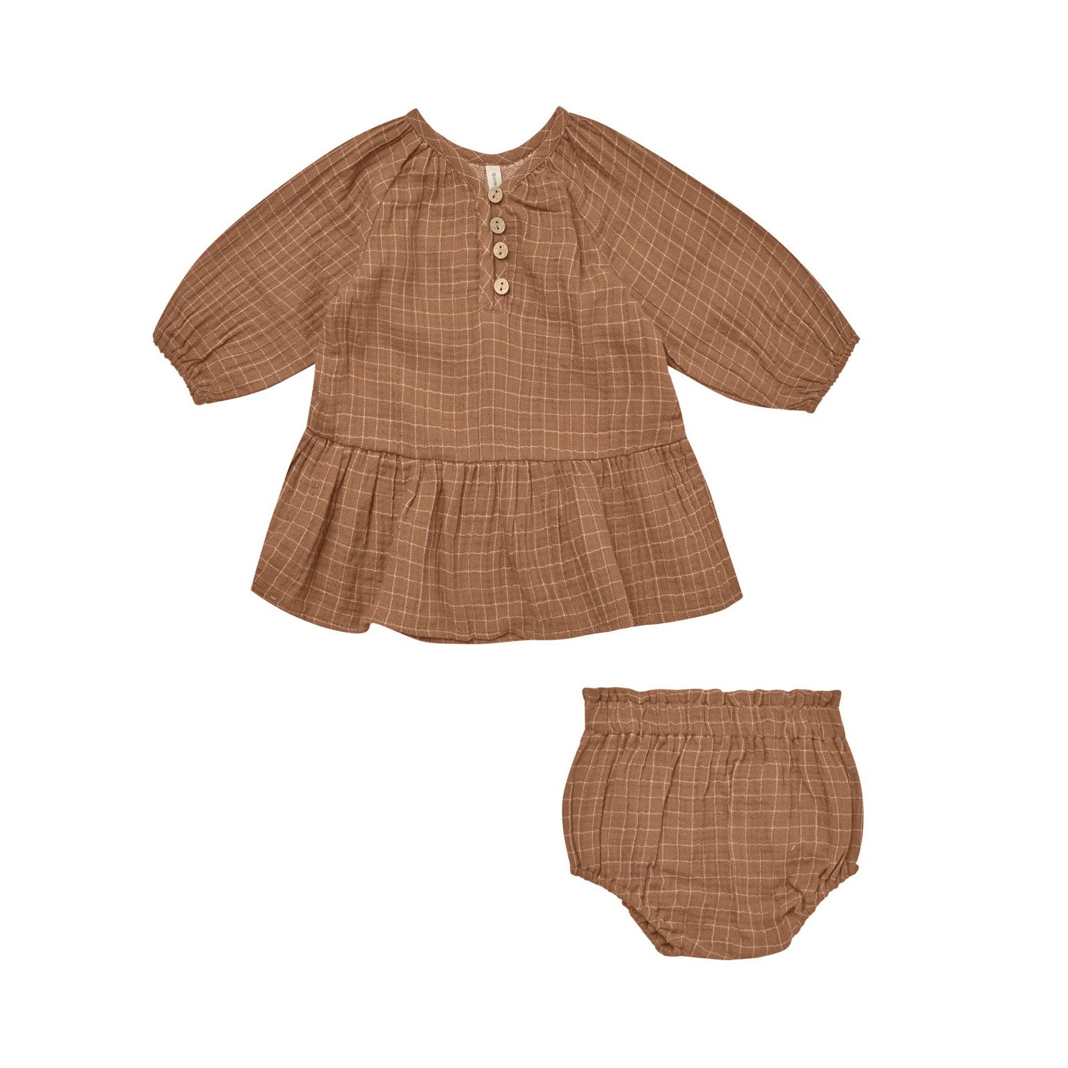 Lany Dress || Cinnamon Grid