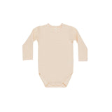 Quincy Mae Waffle Long Sleeve Bodysuit | Antique
