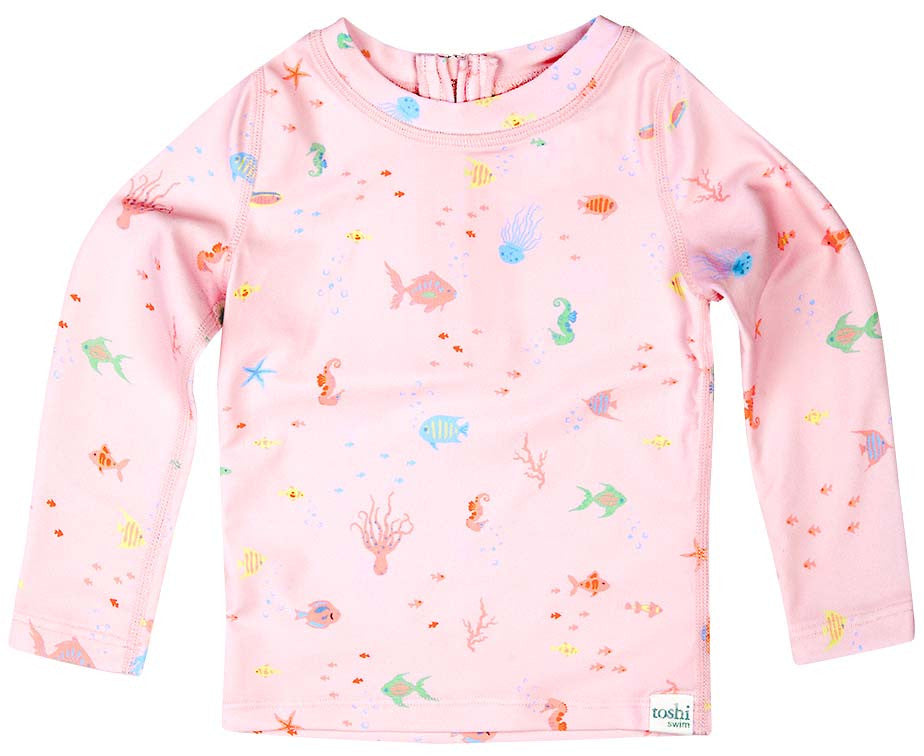 Toshi Swim Baby Rashie Long Sleeve - Coral