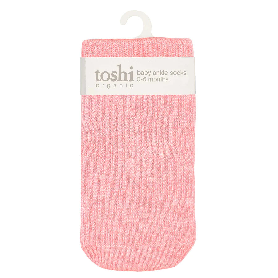 Organic Socks Ankle Dreamtime Carmine