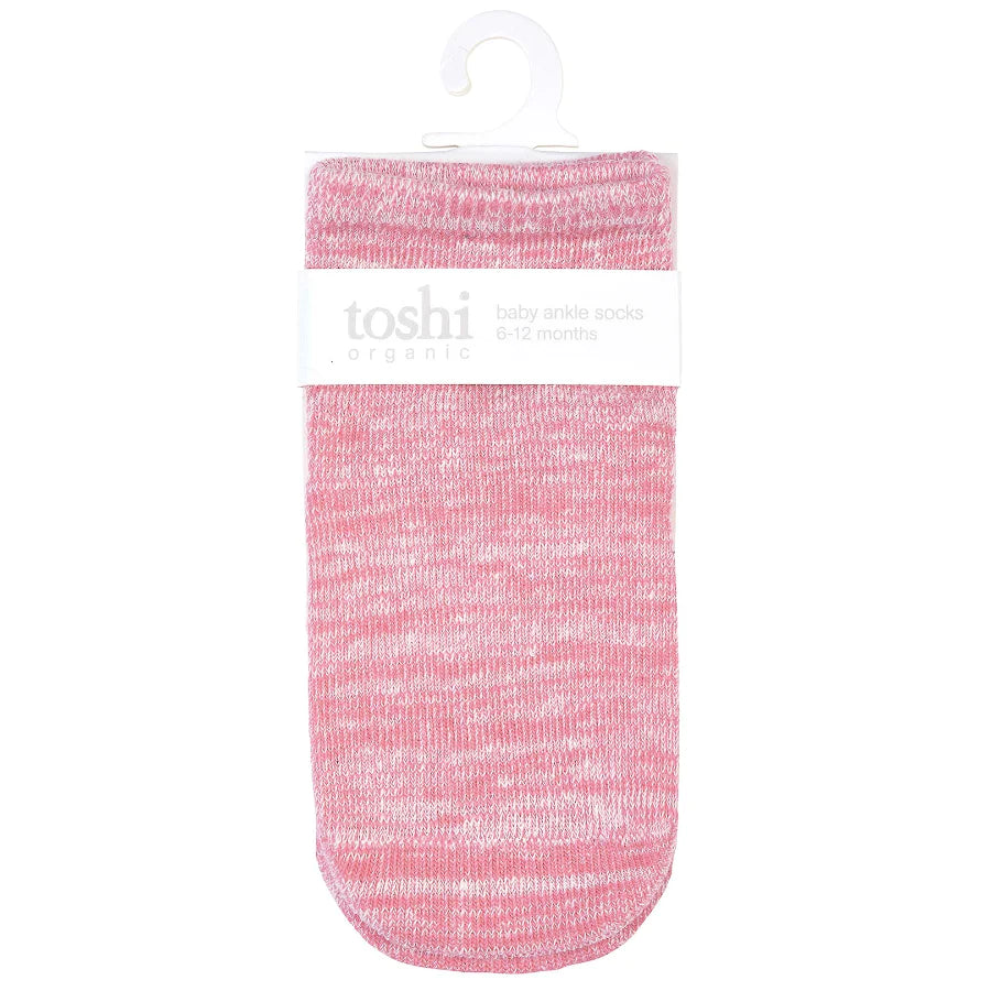 Organic Socks Ankle Marle - Blossom