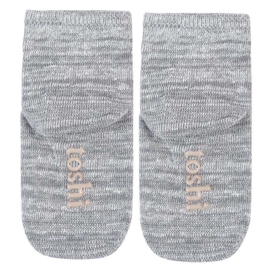 Organic Socks Ankle Marle - Pebble