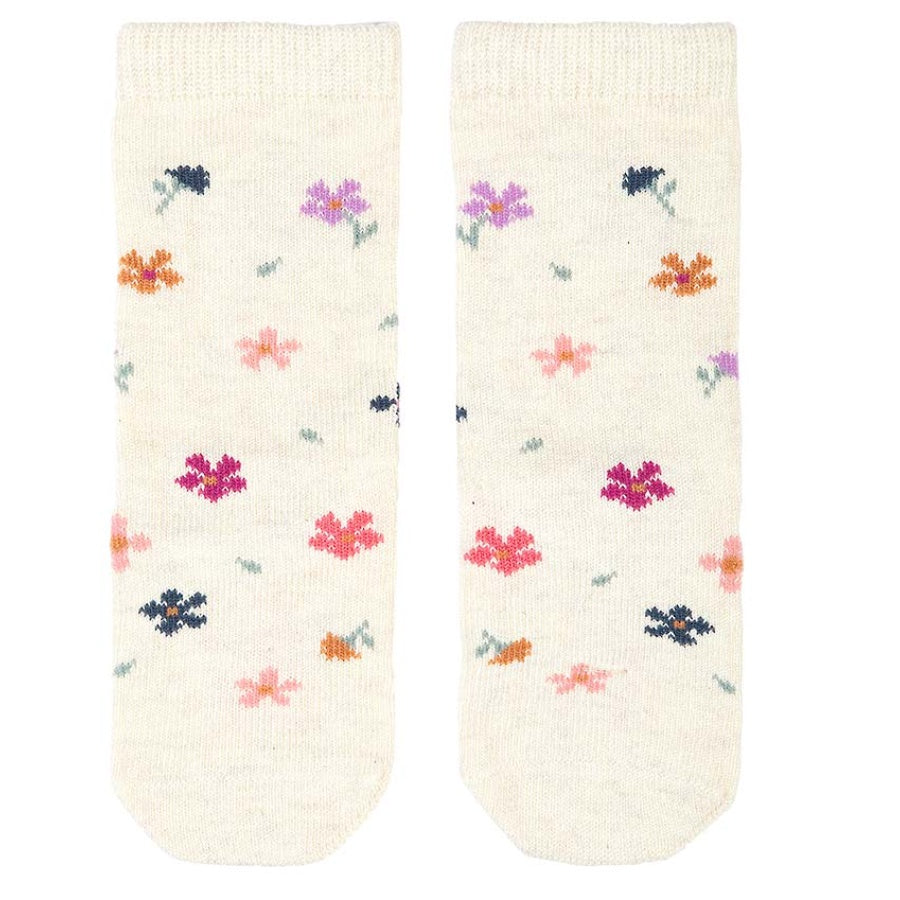 Organic Socks Knee Jacquard - Wild Flowers