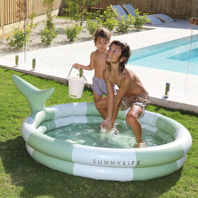Inflatable Backyard Pool - Shark Tribe Khaki