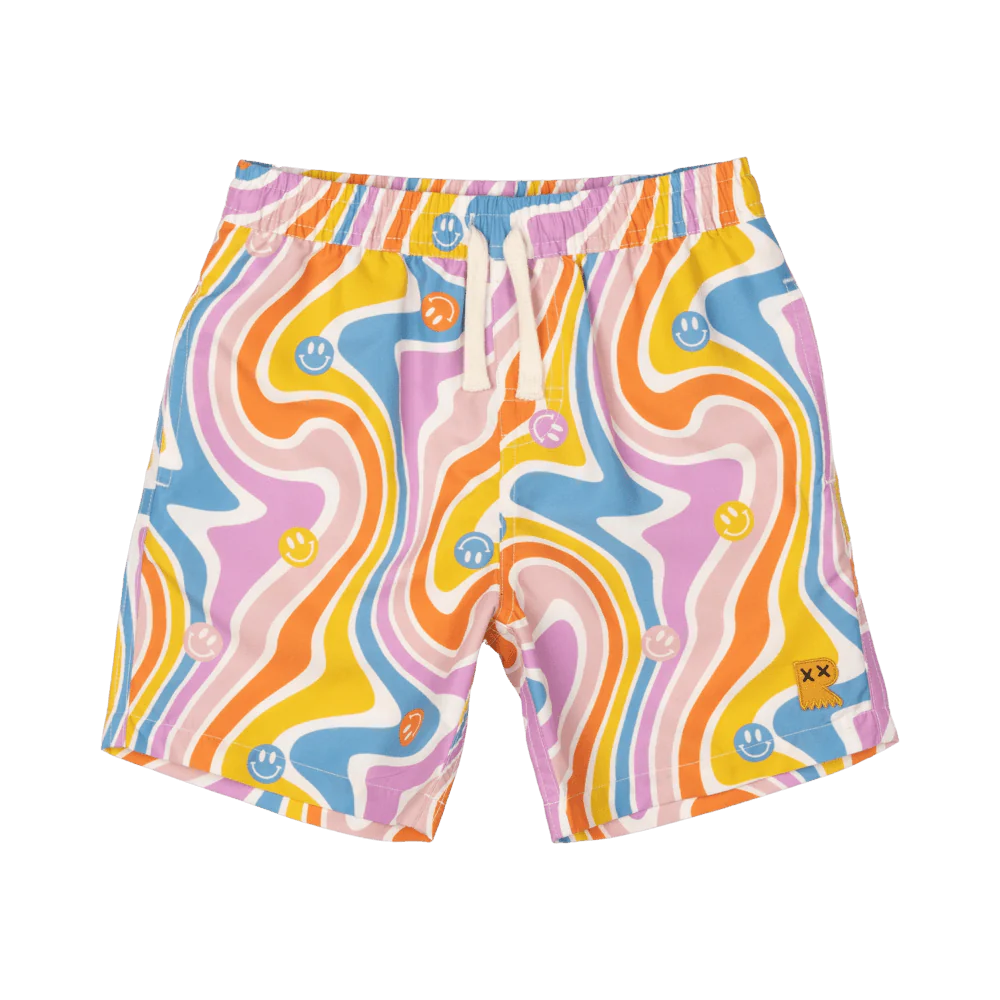Rock Your Baby Feeling Groovy Boardshorts - MULTI