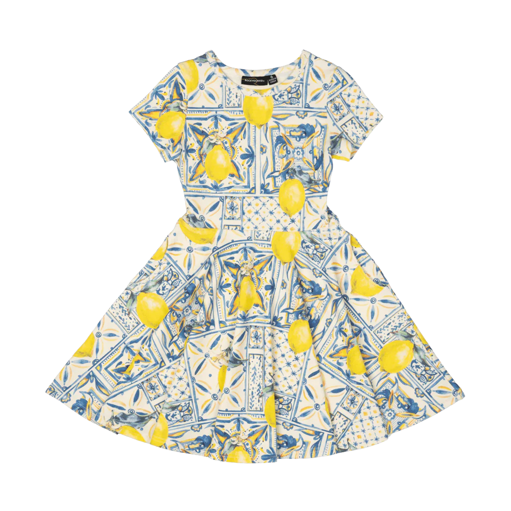 Rock Your Baby Majolica Waisted Dress - MULTI