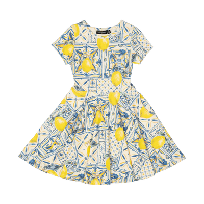 Rock Your Baby Majolica Waisted Dress - MULTI
