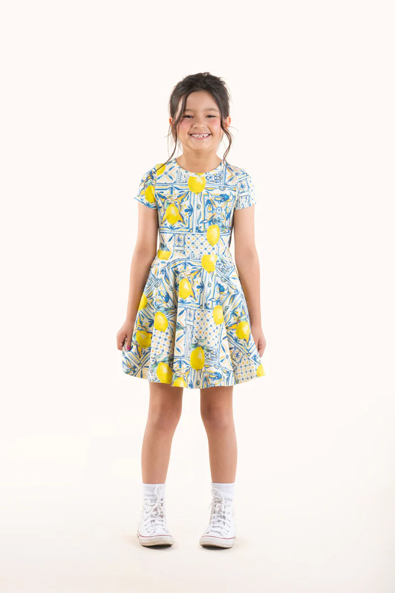 Rock Your Baby Majolica Waisted Dress - MULTI