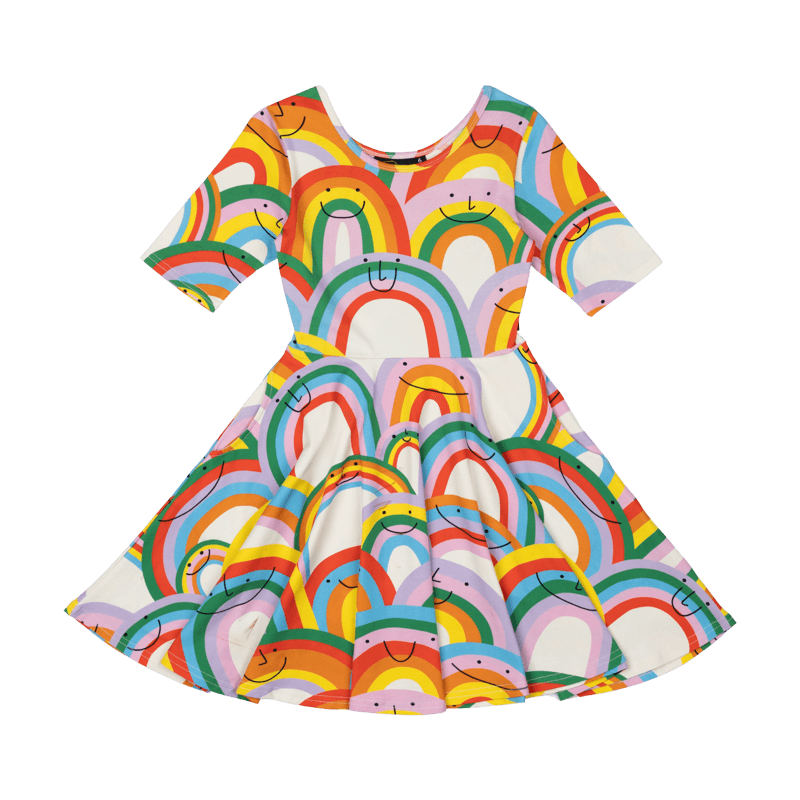 Rock Your Baby Happy Rainbows Mabel Dress