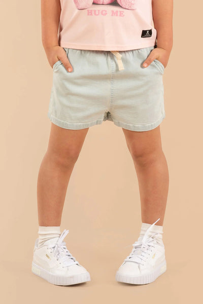 Rock Your Baby Light Blue Chambray Shorts