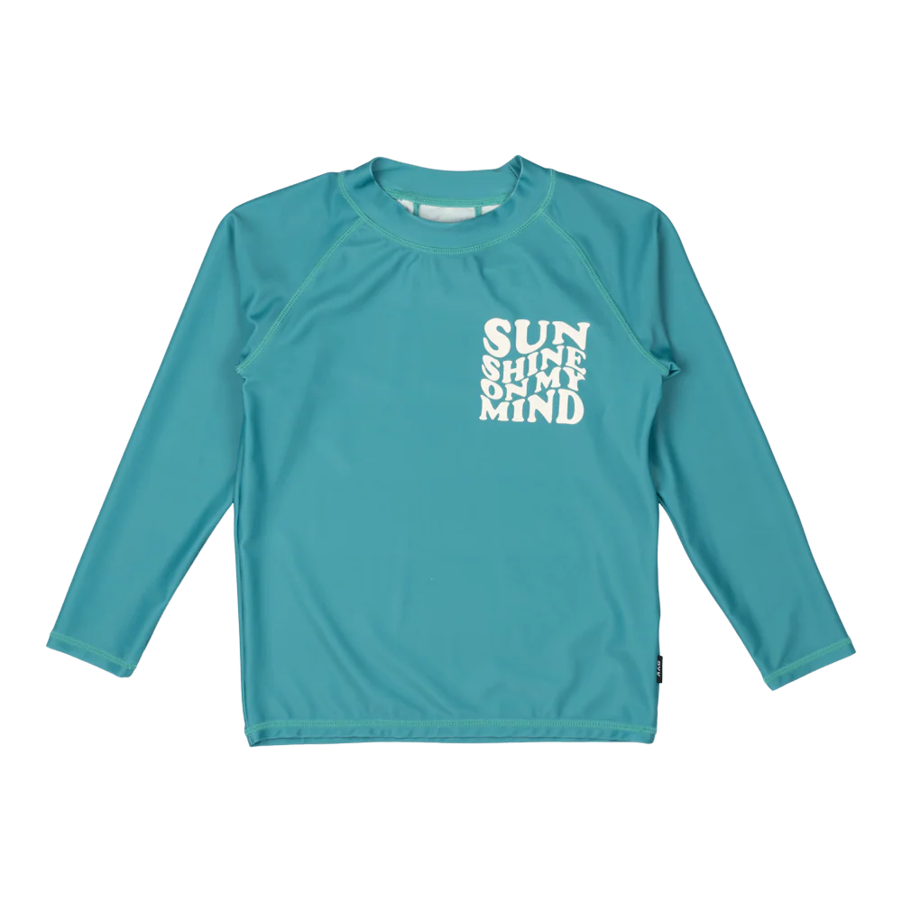 Rock Your Baby Sunshine On My Mind Rashie - GREEN