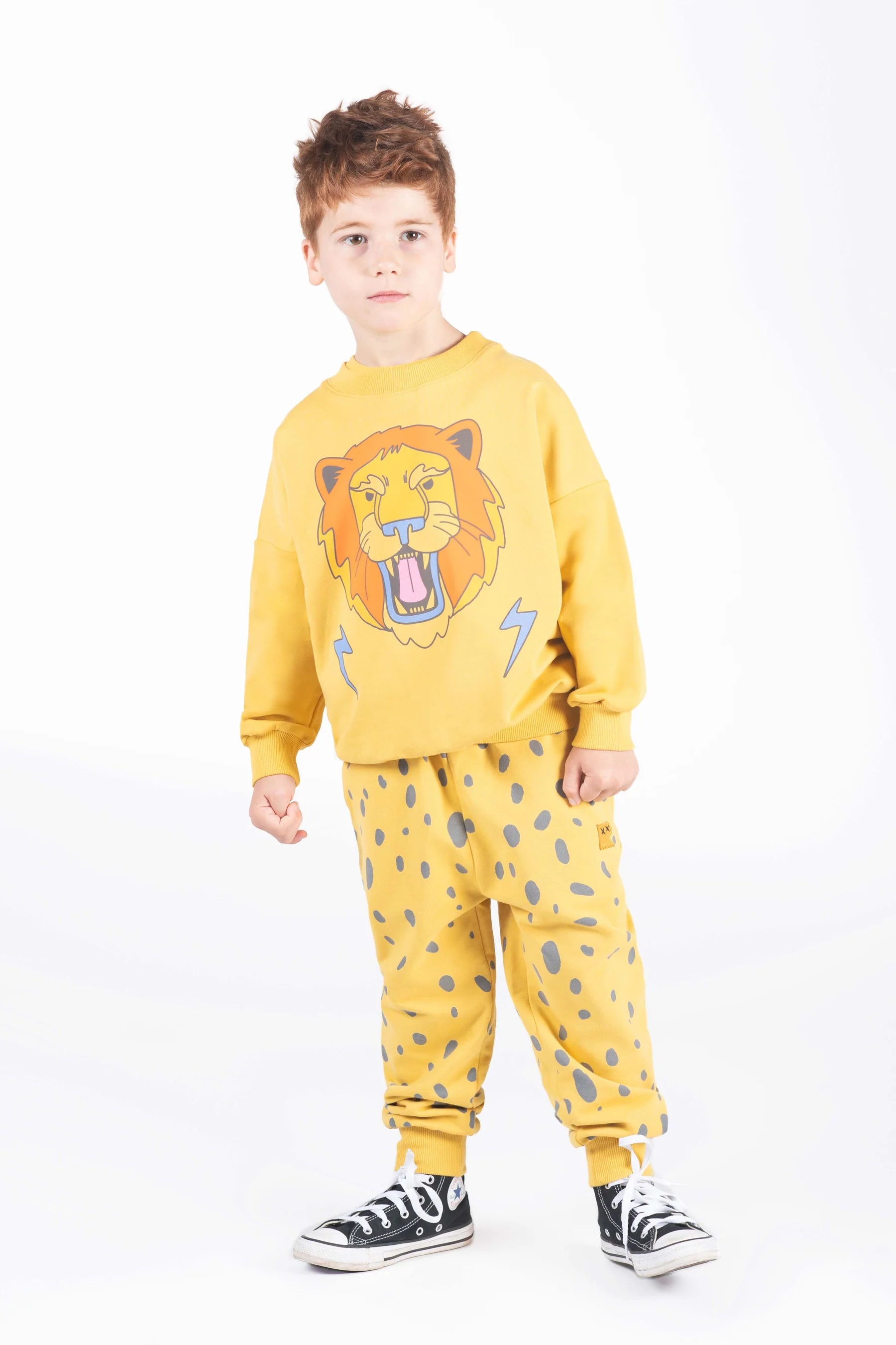 Rock Your baby Electric Lion Sweatshirt - Mustard