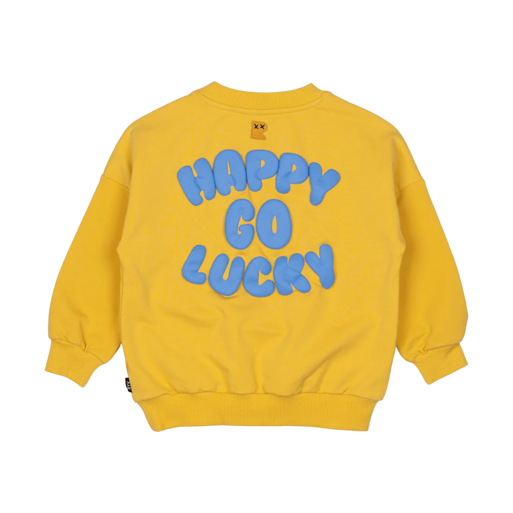 Rock Your Baby Happy Go Lucky Sweatshirt - Mustard