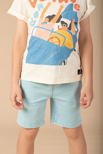 Rock Your Baby Blue Wash Shorts