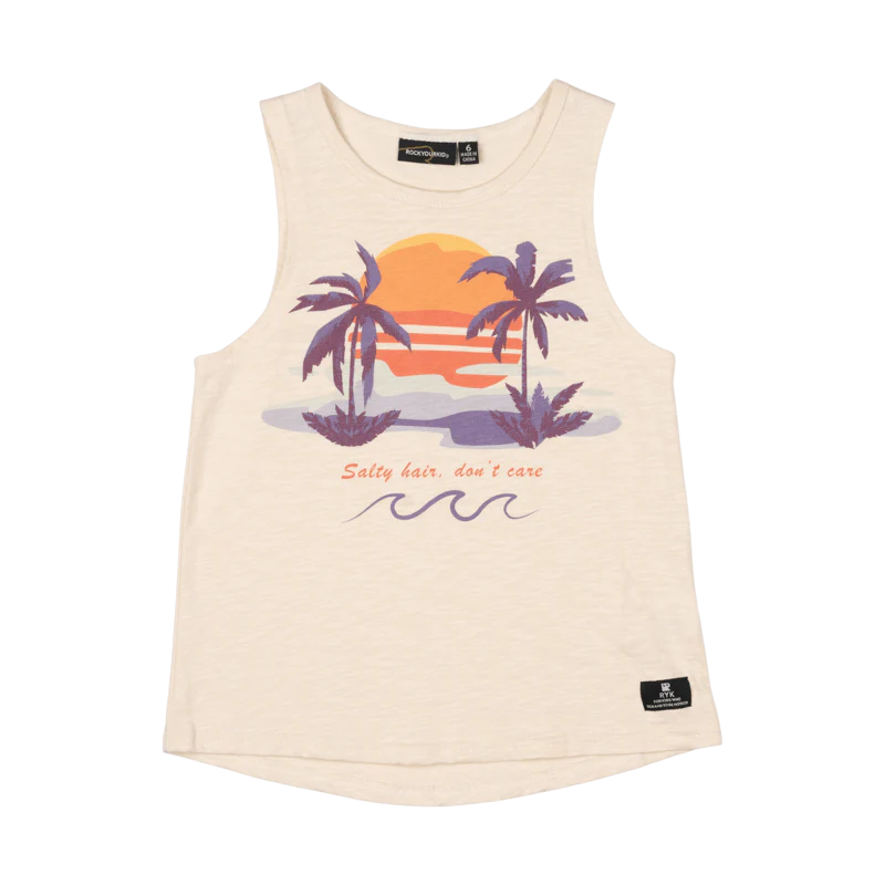 Rock Your Baby Salty Hair Dont Care Singlet