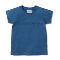 Wilson and Frenchy Dark Blue Organic Pocket Tee