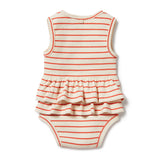Wilson and Frenchy Petite Rouge Organic Ruffle Bodysuit