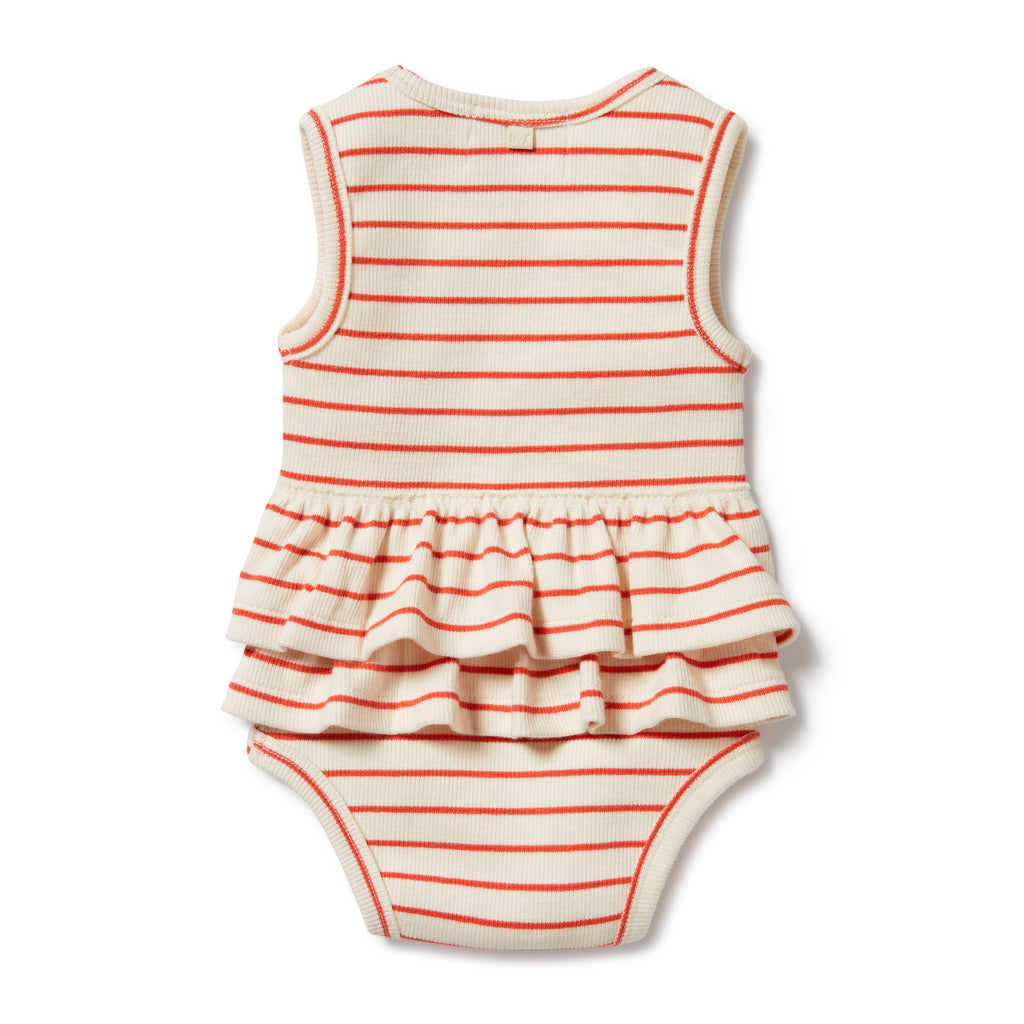 Wilson and Frenchy Petite Rouge Organic Ruffle Bodysuit