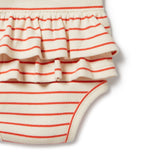 Wilson and Frenchy Petite Rouge Organic Ruffle Bodysuit