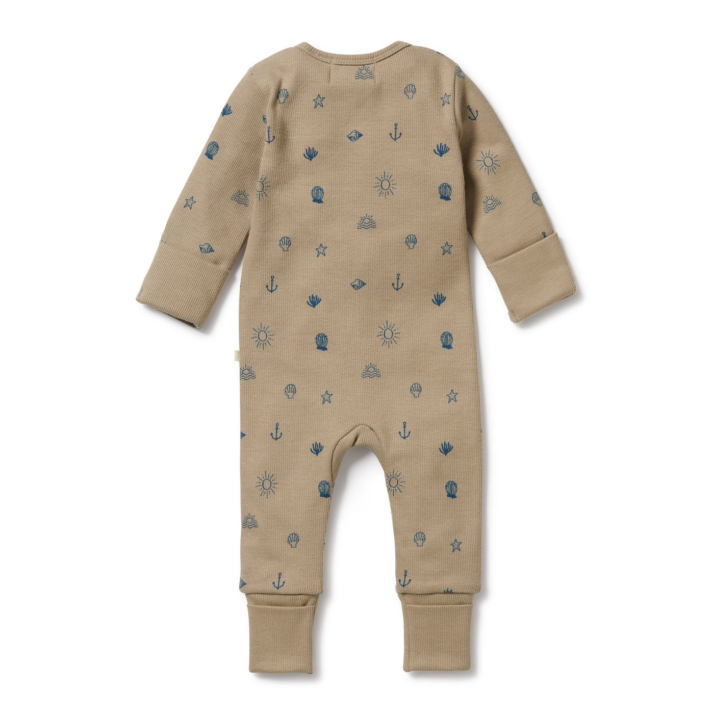 Wilson and Frenchy Summer Days Organic Zipsuit with Feet