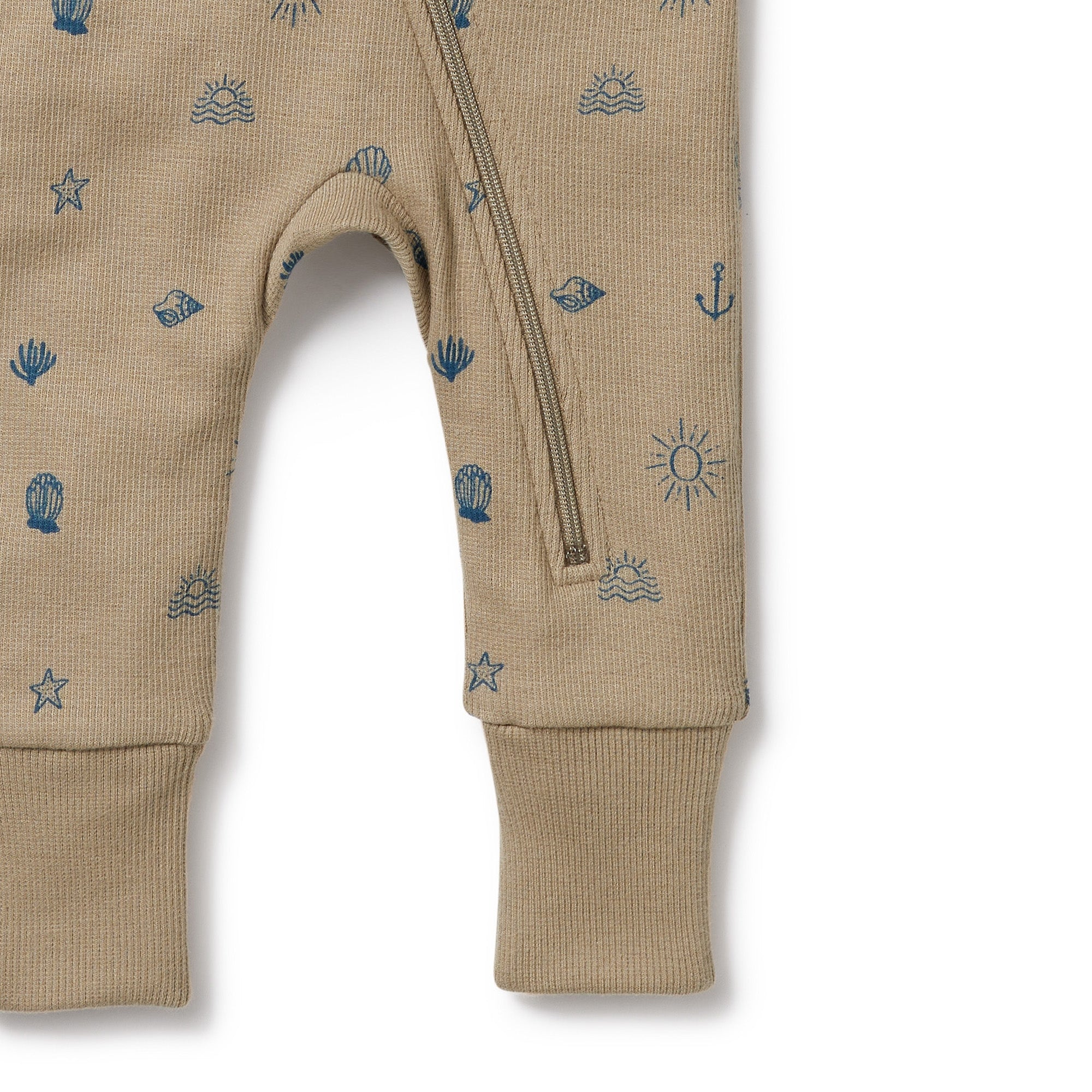 Wilson and Frenchy Summer Days Organic Zipsuit with Feet